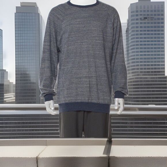 BIG & TALL Billy Reid Crew Neck Sweater Size XL GREY Fair/Good Condition - Picture 1 of 8